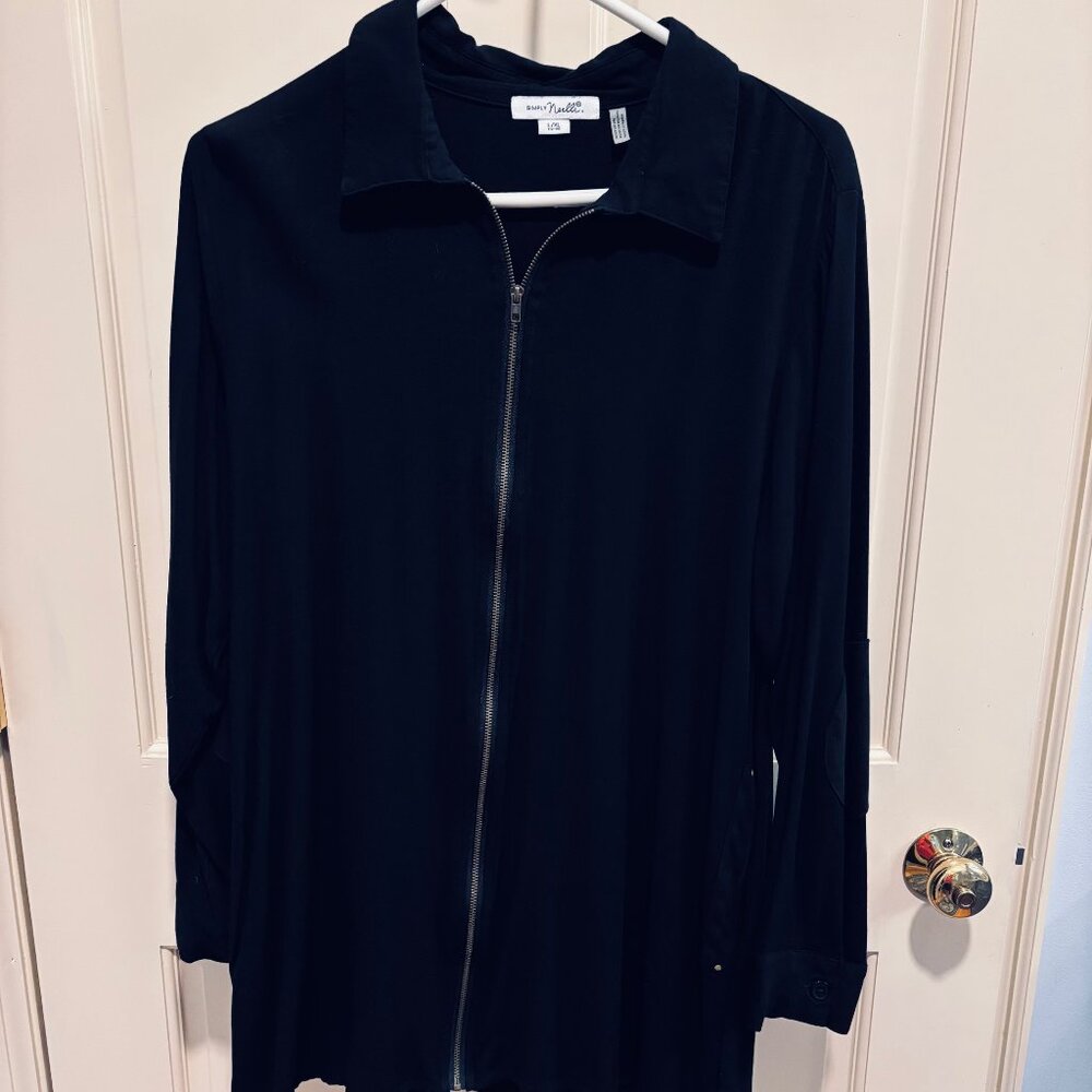 Black Shirt/Jacket - Size L/XL